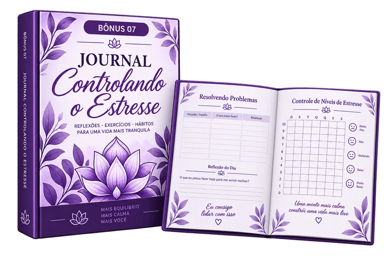 Mockup do bónus 7 — Journal de Pausa e Reflexão
